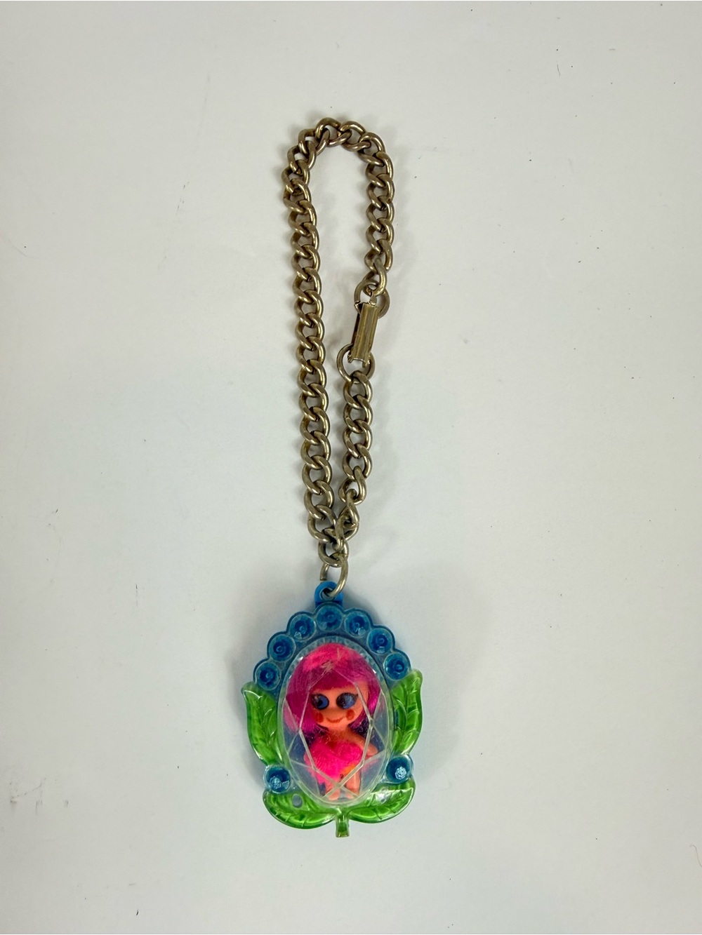 Vintage 1967 Mattel Little Kiddles Flower Locket Bracelet Mini Doll